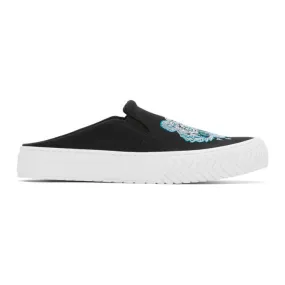 Kenzo Black Tiger K-Skate Mule Slip-On Sneakers